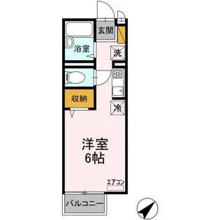 クレストA【2階】の間取り