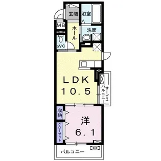 ランドマーク2024【2階】の間取り