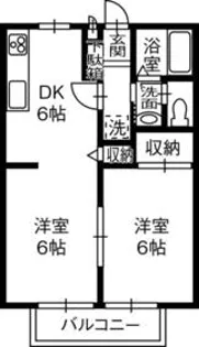 サンパレス八幡【2階】の間取り