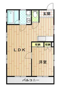 上原アパート【2F号室】の間取り