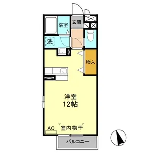 ネオウイング【3階】の間取り