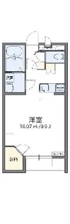 レオパレスフォースイ A【106号室】の間取り