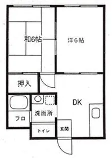 メゾン土志田【204号室】の間取り