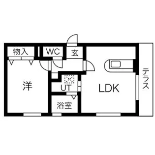フェリス芸大通【101号室】の間取り