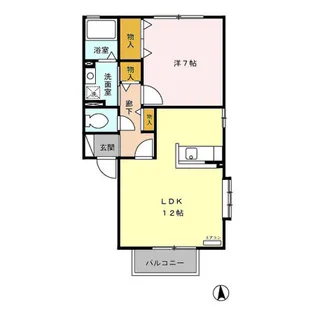 セジュール喜多 G【2階】の間取り