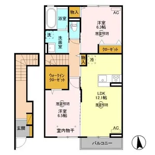 大和 Ⅲ【2階】の間取り