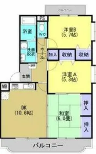 ユーミーアグリ・S【2階】の間取り