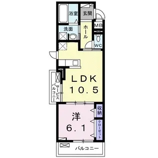 ティーフレイム【3階】の間取り
