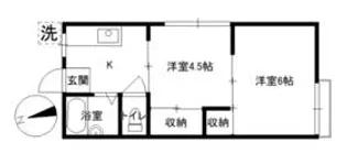 カトレアハイツ【2階】の間取り