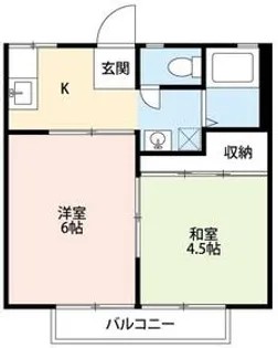 スカイハイツ(飯山満)【1階】の間取り