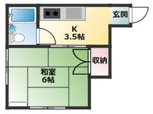 川島ハウス【2階】の間取り
