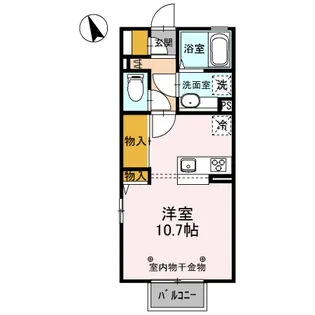 クワトロ ヤナギノ C【2階】の間取り
