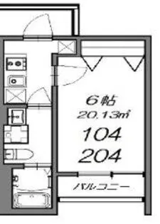 ベルメント陣屋前A棟【1階】の間取り