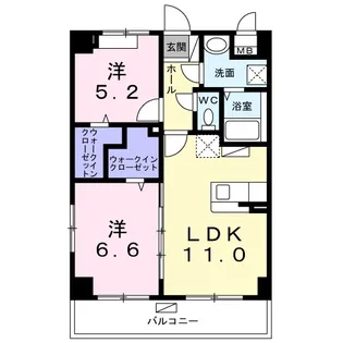 スカイプレイスⅣ【2階】の間取り