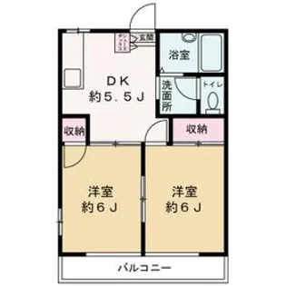 ソレイユ外箕輪 Ⅰ【1階】の間取り