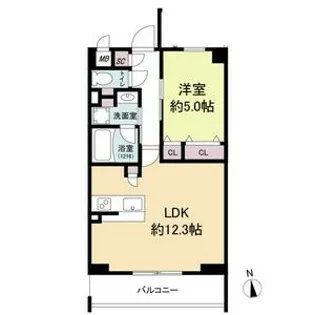 estageo関目高殿【5階】の間取り