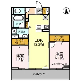 コンフォートヒル【2階】の間取り