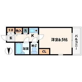 リーガル西天満【606号室】の間取り