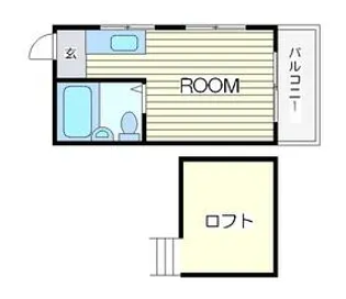 RARA相模原NO.3【101号室】の間取り