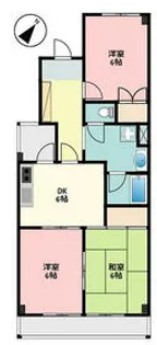 リシェス久米川2号館【3階】の間取り