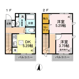 コーラル A【1階】の間取り