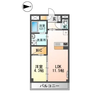 イソラーナ【3階】の間取り