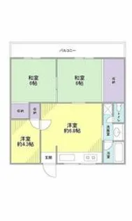 ハイツアオシマ【3階】の間取り