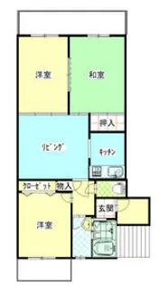 グランメール北安東【202号室】の間取り