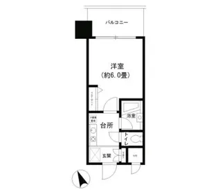 ヴィラコート横浜【4階】の間取り