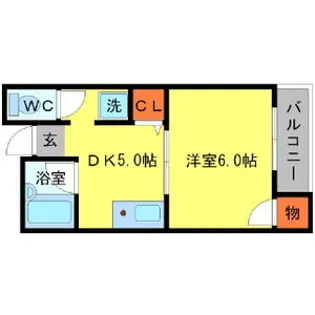 エルドラード箕面Ⅱ【2階】の間取り