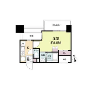 セレニテ難波グランデシュッド【0502号室】の間取り