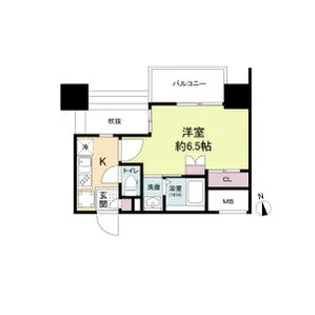 セレニテ難波グランデシュッド【0504号室】の間取り