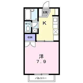 山口ハイツ【2階】の間取り
