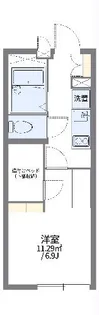 レオパレスシルバ コート【1階】の間取り
