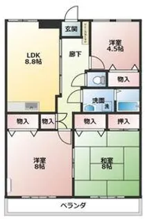 THパレロワイヤル【3階】の間取り