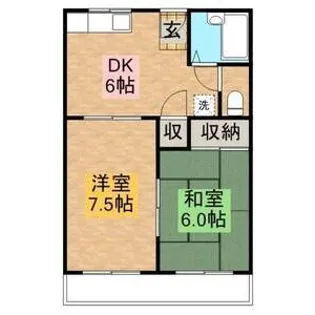 メゾンドールユキ【0101号室】の間取り