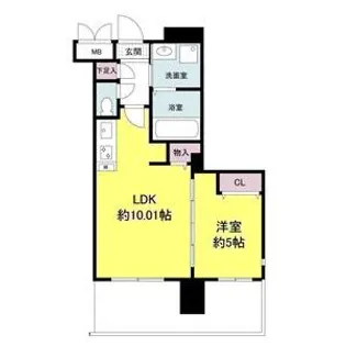 グランシス江坂【8階】の間取り