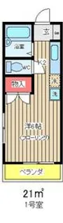 Mハイツ【101号室】の間取り