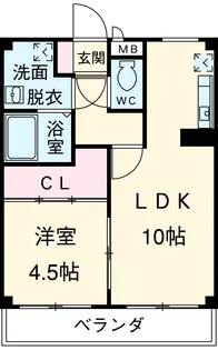 シトロンビレッジ【303号室】の間取り