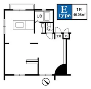 千里園マンション【4階】の間取り