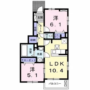 カンパネラⅡ【1階】の間取り