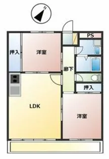 リバーサイド東川口No.1【1階】の間取り