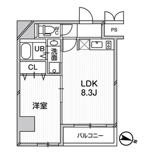 プレアデス千里山田【4階】の間取り
