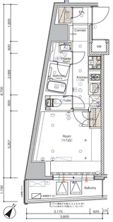 SYFORME SHIROKANE-TAKANAWA【9階】の間取り