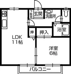 パストラルⅢ【205号室】の間取り