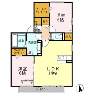ベルクロシェット【2階】の間取り