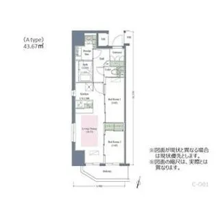 アーバネックス西本町【15階】の間取り