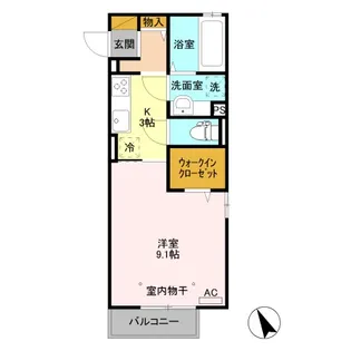 エンベリーザ B【2階】の間取り