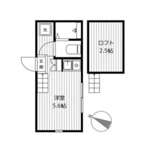 カーサESⅠ【2階】の間取り