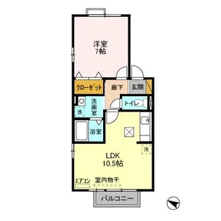 グランシャリオ【1階】の間取り